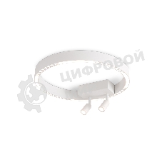 Потолочный светодиодный светильник Ambrella light FL5805/1+2 WH белый 25W 3000K/4200K/6400K D400*95 (без ПДУ)