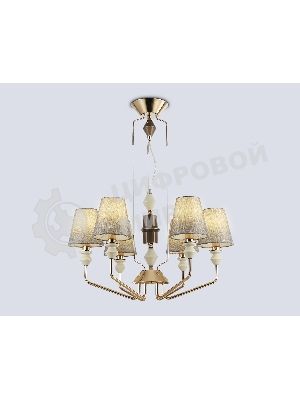 Люстра Ambrella light LH75401/6 GD/GR золото/серый E14*6 max 40W D700*1260