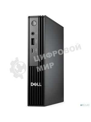 Неттоп Dell Pro Micro i5 14500T (1.7) 8Gb SSD512Gb UHDG Windows 11 Pro GbitEth WiFi BT мышь клавиатура черный (DPM-5811)