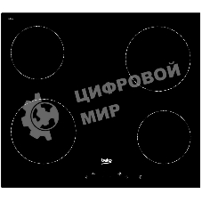 Встраиваемая электрическая варочная панель Beko HIC 64400 E, черный
