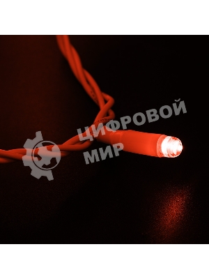 Гирлянда Neon-night Нить 10м, постоянное свечение, белый ПВХ, 230В, красный