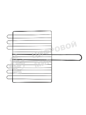 Решетка гриль Camping Palisad 260х320х65мм объемная антиприг.