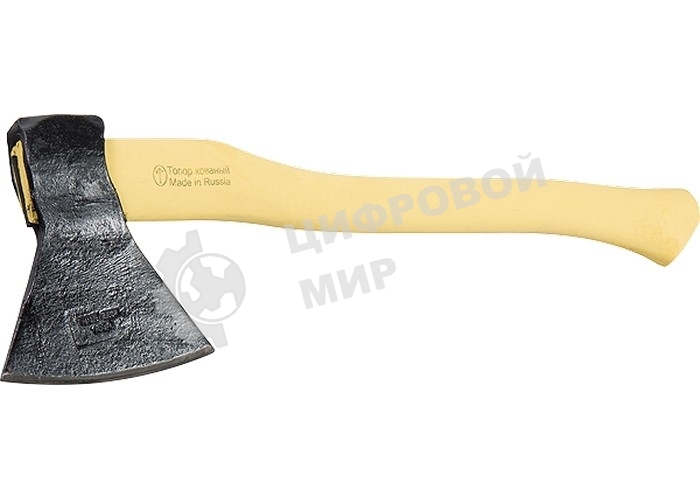 Топор-колун кованный, в сборе, 1350/1600 г, деревянное топорище, 500 мм, (Труд) г. Вача Россия