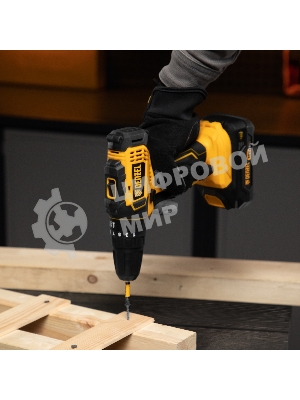 Дрель-шуруповерт Denzel CID-18-0, 18 В, 0 Ач, 30 Нм, щеточный, ударный