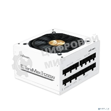 Блок питания Zalman TeraMax II WH Retai (ZM1200-TMX2 WH), 1200Вт, 80 PLUS Gold, 120мм, модульный, белый