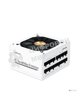 Блок питания Zalman TeraMax II WH Retai (ZM1200-TMX2 WH), 1200Вт, 80 PLUS Gold, 120мм, модульный, белый