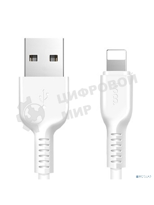 Кабель USB 2.0 HOCO X13, AM/Lightning M, белый, 1м