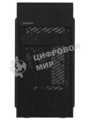 Компьютерный корпус Digma DCC-MN303 черный без БП mATX 1x80мм 2x120мм 1xUSB 2.0 1xUSB 3.0 audio