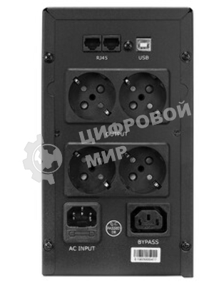 Источник бесперебойного питания Crown CMU-SP800EURO LCD/800 ВА/450 Вт/4 x евророзетка с заземлением (Schuko)