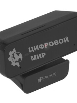Веб-камера OKLICK OK-C21FH 1920x1080, 30 кадр/с, USB, микрофон (шумоподавление), крепление на мониторе
