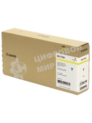 Картридж струйный Canon PFI-710 Y 2357C001 желтый (700 мл) для Canon TX-2000/TX-3000/TX-4000