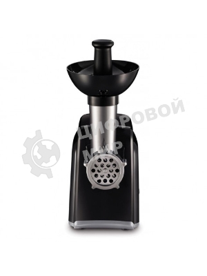 Мясорубка электрическая Moulinex ME105830 черный, 1400 Вт, 1.7 кг/мин, реверс, защита от перегрузки, насадки - 3