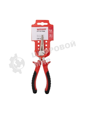 Круглогубцы Rexant 160 мм никелированные, двухкомпонентные рукоятки