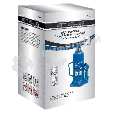 Домкрат гидравлический бутылочный Stels 20 т, h подъема 235-445 мм