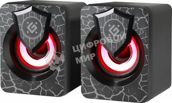 Акустическая 2.0 система Defender Onyx 6Вт, подсветка, питание от USB