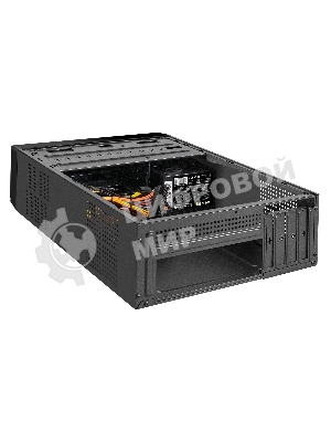 Компьютерный корпус Desktop ExeGate MI-208U2-M450 (mini-ITX/mATX, БП M450 с вент. 8см, 1хUSB+2хUSB 3.0, аудио, черный)