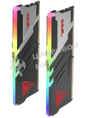 Оперативная память Patriot Viper Venom, DDR5, 64GB (2x32GB), 5600MHz, CL40, DIMM, с радиаторами, RGB, черный