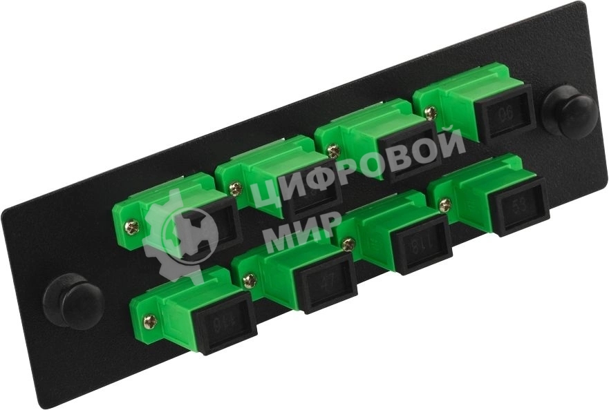 Адаптерная панель для кроссов LAN-FOBM с 8 симплексными адаптерами SC/OS2