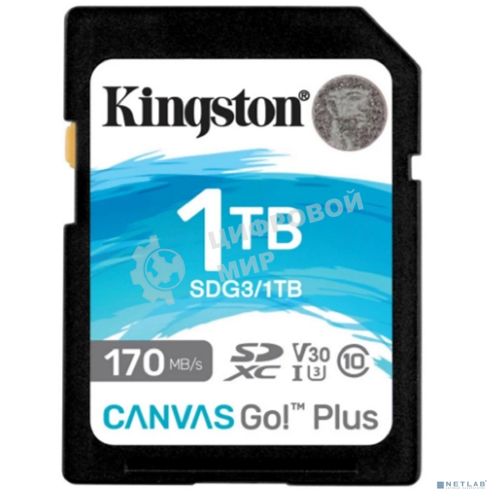 Флеш карта Kingston 1Tb SDXC Canvas Go Plus 170R C10 UHS-I U3 V30/Kingston 1Tb SDXC Canvas Go Plus 170R C10 UHS-I U3 V30