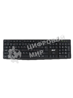 Комплект клавиатура+мышь Acer OMW141 проводной, USB, 1200 DPI, чёрный