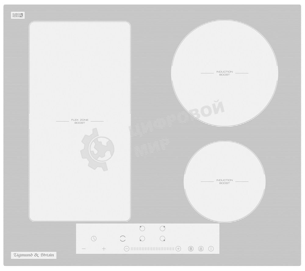 Индукционная варочная панель стеклокерамическая Zigmund & Shtain CI 34.6 W