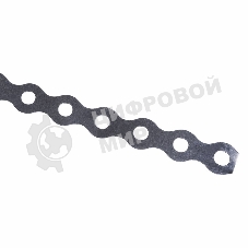 Лента полоса монтажная оцинкованная, перфорированная волна Rexant 12х0,55 мм, рулон 25 м