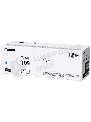 Тонер Canon T09 CY 3019C006 голубой туба для копира i-SENSYS X C1127iF, C1127i, C1127P