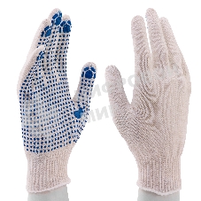 Перчатки трикотажные, с ПВХ точкой, 10 класс Россия