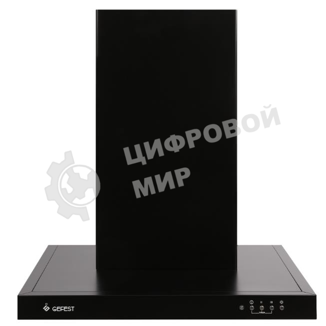 Вытяжка каминная Gefest ВО 3606 Р23 черный, 60 см, 550 куб. м/ч, 76 дБ