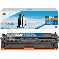 Картридж G&G аналог HP CB541A/125A/Canon 716 синий 1.4k с чипом