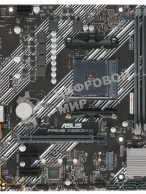 Материнская плата ASUS PRIME A520M-K, AM4, AMD A520, 2xDDR4, 4xSATA, 1xM.2, 1xPCIe 3.0 x16, 1xPCIe x1, 1xHDMI, 1xVGA, 1x 1Gb LAN, 2xUSB-A 2.0, 4xUSB-A 3.2 Gen 1, 3x3.5 мм, 7.1, mATX