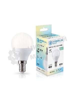 Лампа светодиодная	451114 LED P45 11W IC E14 4000K 175-265V