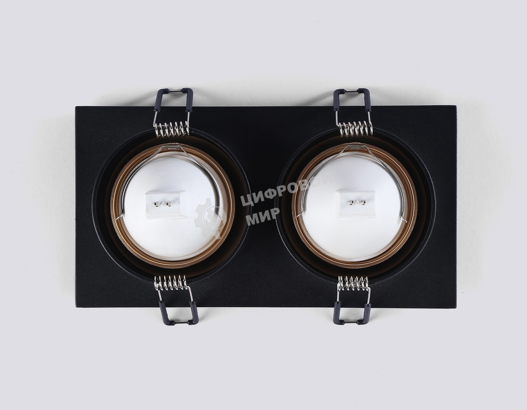Светильник Ambrella light TN102735/2 BK/GD черный/золото GU5.3 175*92*23