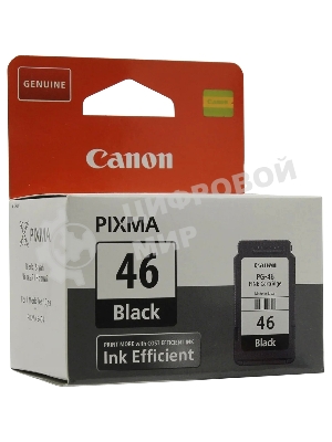 Картридж струйный Canon PG-46 9059B001 черный для Canon Pixma E404/E464 (15мл)