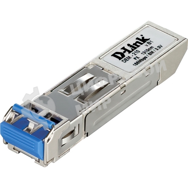 Сетевое оборудование D-Link (DEM-210/B1A) Модуль SFP с 1 портом 100Base-FX для одномодового оптического кабеля, питание 3,3В (до 15 км)