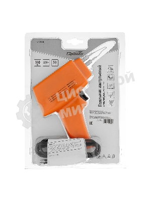 Паяльник импульсный Sparta с петлеобразным жалом, 100 Вт