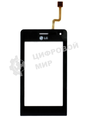 Сенсорное стекло (тачскрин) для LG VIEWTY KU990, черное