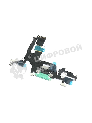 Шлейф разъема питания для iPhone 11 зеленый