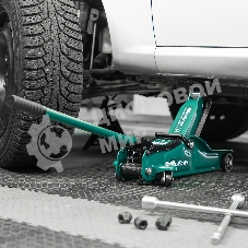 Домкрат гидравлический подкатной Сибртех 2 т, 85-330 мм, низкий подхват