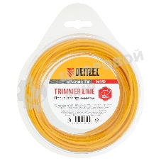 Леска для триммера Denzel круглая, 1,6мм х 15м, блистер Россия