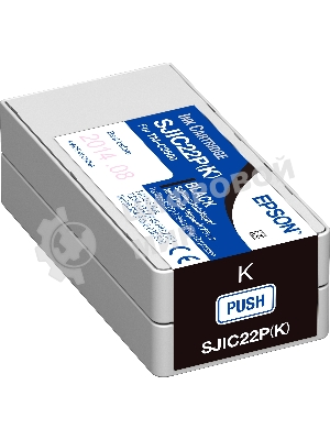 Картридж струйный SJIC22P(K): INK CARTRIDGE FOR TM-C3500 черный