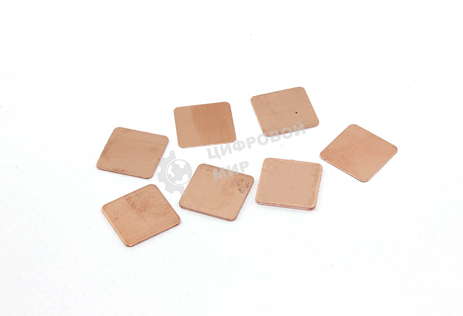 Набор медных термопрокладок 7 шт, разной толщины