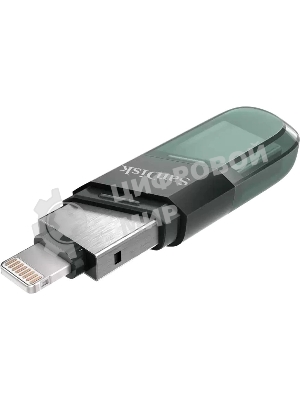 Флешка USB Sandisk 128Gb iXpand Flip SDIX90N-128G-GN6NE USB3.1 зеленый/серебристый