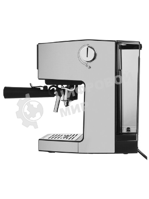 Кофеварка рожковая BQ CM7003 серебристый, исп. кофе - молотый, 1,2 л, 1350 Вт, 20 бар