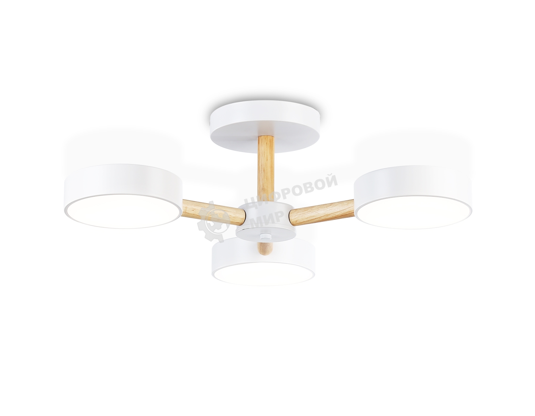 Светильник Ambrella light FL4821/3 WH белый 3000K-6400K 40W D580*160 (ПДУ ИК)