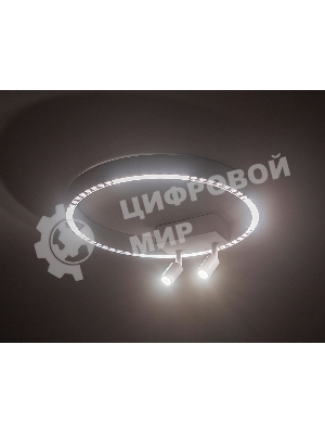 Потолочный светодиодный светильник Ambrella light FL5805/1+2 WH белый 25W 3000K/4200K/6400K D400*95 (без ПДУ)