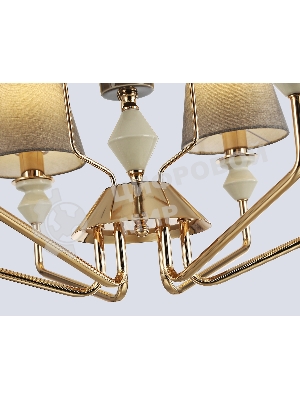 Люстра Ambrella light LH75401/6 GD/GR золото/серый E14*6 max 40W D700*1260