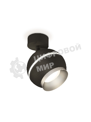 Комплект поворотного светильника Ambrella light XM1102003 SBK/MCH черный песок/хром матовый MR16 GU5.3 LED 3W 4200K (A2210, C1102, N7033)