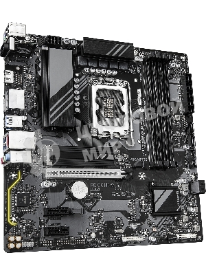 Материнская плата GIGABYTE B760M DS3H WIFI6E GEN5, LGA1700, Intel B760, 4xDDR5, 4xSATA, 2xM.2, 1xPCIe 5.0 x16, DisplayPort, HDMI, 1x2.5Gb LAN, USB Type-C, 3x3.5 мм, 7.1, microATX