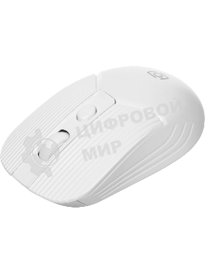 Мышь беспроводная Oklick 509MW белый, 1600 dpi, радиоканал, USB, кнопки - 4